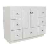 Ultraline 48 in. W x 21 in. D x 34.5 in. H Vanity Cabinet Only in Natural Alder - Super Arbor