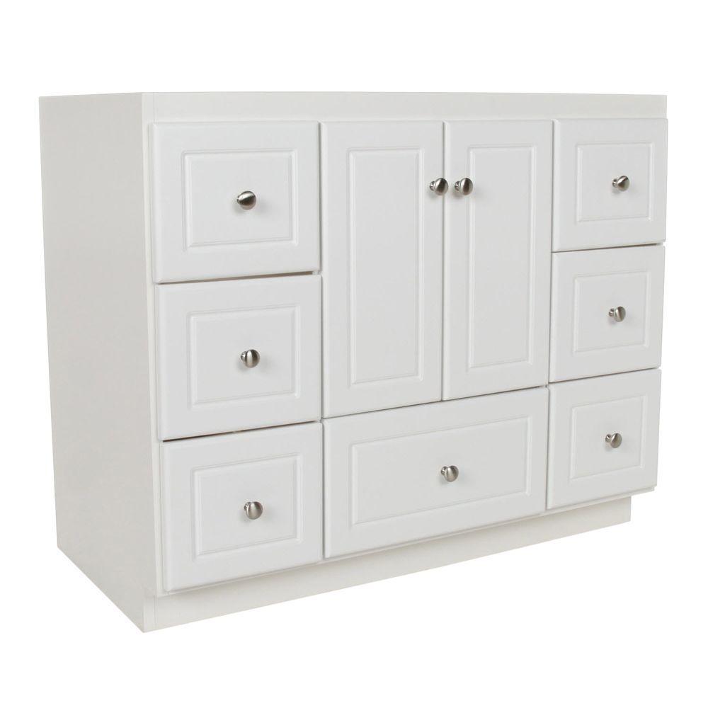 Ultraline 42 in. W x 21 in. D x 34.5 in. H Vanity Cabinet Only in Natural Alder - Super Arbor