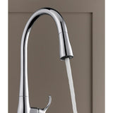 Simplice Touchless Single-Handle Pull-Down Sprayer Kitchen Faucet in Polished Chrome - Super Arbor