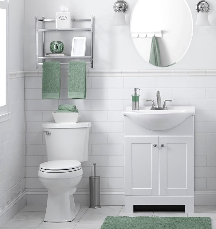 Style Selections Euro 24-in White Single Sink Bathroom Vanity with White Cultured Marble Top