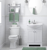 Style Selections Euro 24-in White Single Sink Bathroom Vanity with White Cultured Marble Top