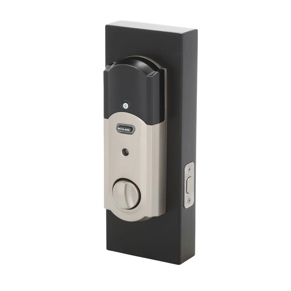 Camelot Satin Nickel Connect Smart Door Lock with Alarm (2-Pack) - Super Arbor