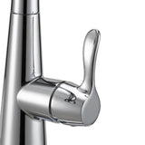 EZ-FLO Tuscany Chrome 1-Handle Deck-Mount Pull-Down Handle Kitchen Faucet (Deck Plate Included)