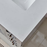 Eviva Acclaim 24 in. Gray Transitional Bathroom Vanity with White Quartz Top - Super Arbor