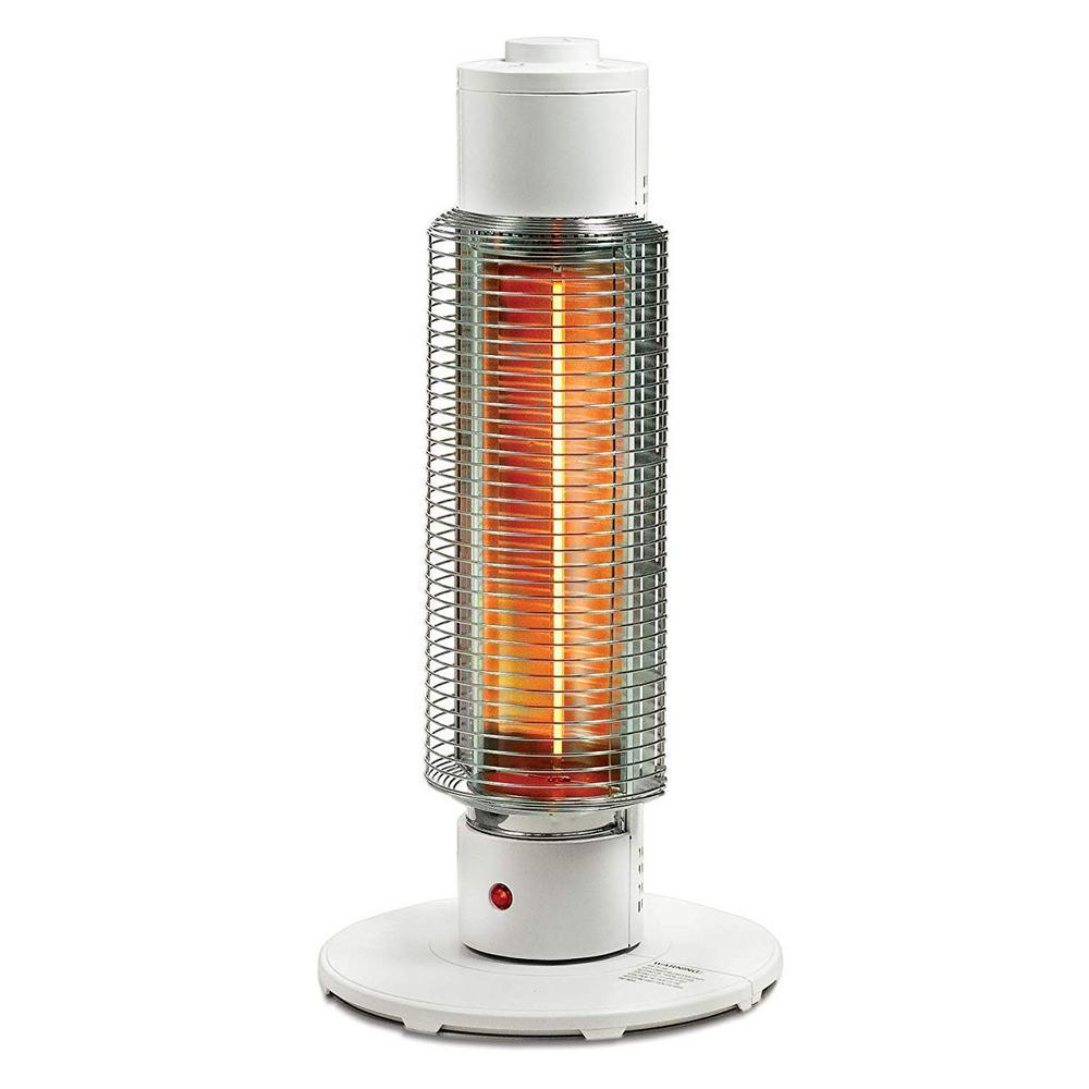420-Watt HeatMate Medium Sized Efficient Electric Graphite Tower Space Heater - Super Arbor