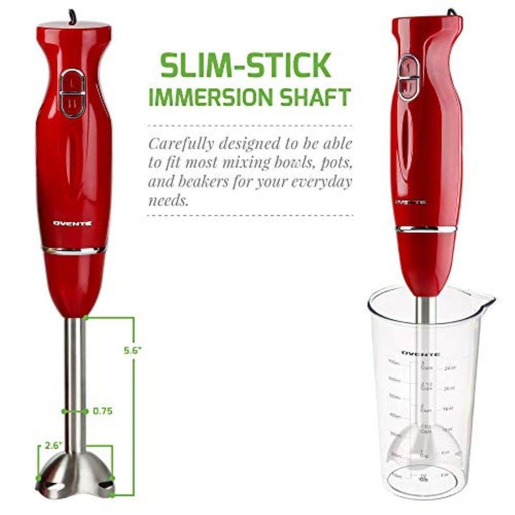 Ultra-Stick Immersion, 300-Watts, Hand Blender Set, Whisk+Beaker+Chopper, Stainless Steel, 2-Speed Setting