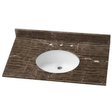 31 in. x 22 in. Stone Effects Vanity Top in Cascade with White Sink - Super Arbor