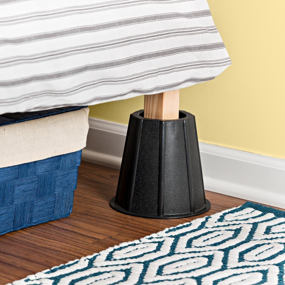Black Bed Risers(Set of 4) - Super Arbor