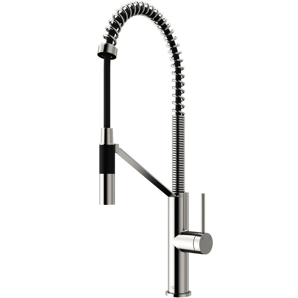 Livingston Single-Handle Pull-Down Sprayer Kitchen Faucet in Matte Black - Super Arbor