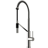 Livingston Single-Handle Pull-Down Sprayer Kitchen Faucet in Matte Black - Super Arbor