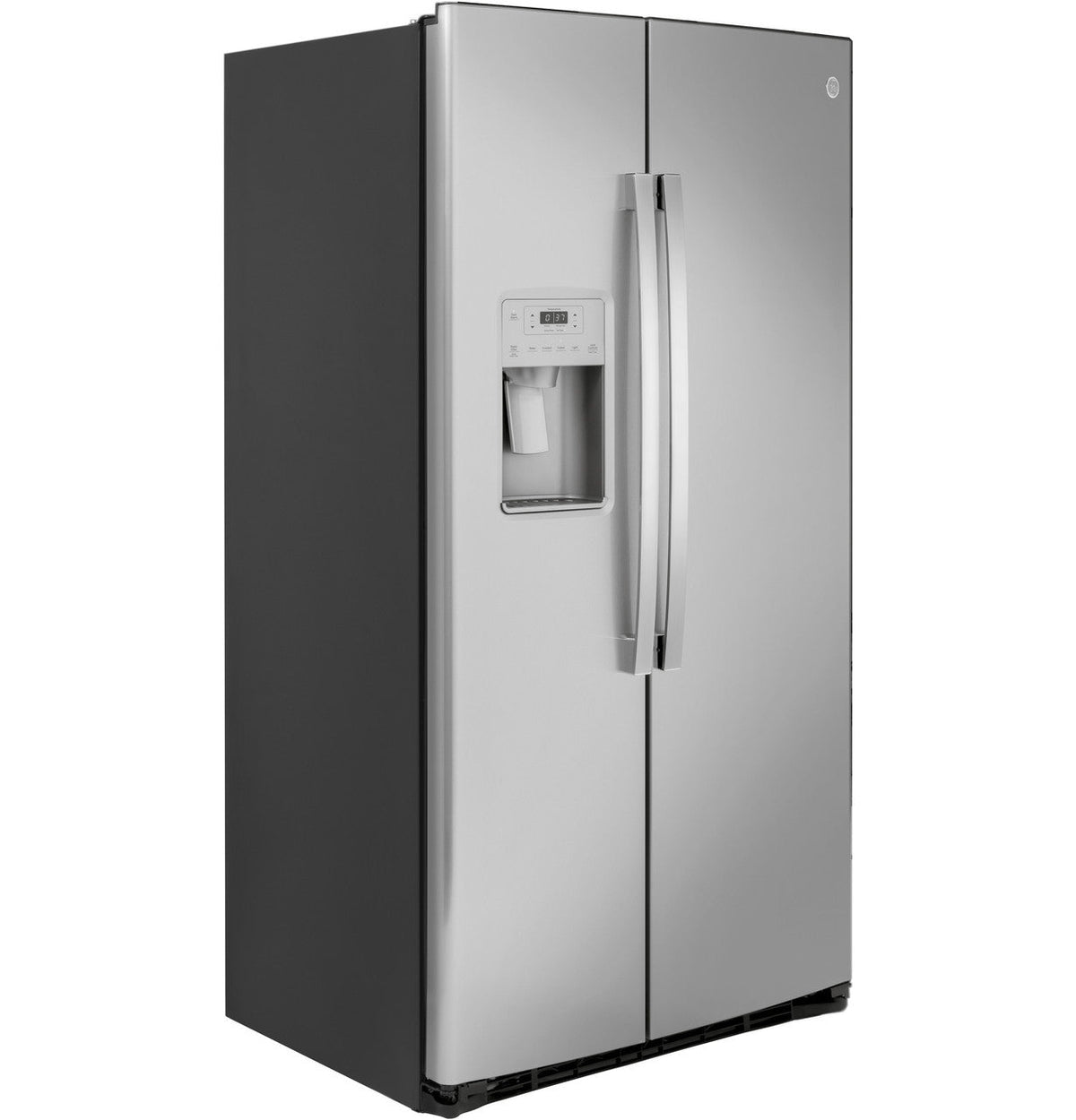GE 21.8 cu. ft. Side-by-Side Refrigerator, Fingerprint Resistant Stainless Steel, Counter-Depth (GZS22IYNFS)