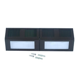 Bronze Solar-Powered Step Lights (2-Pack) - Super Arbor
