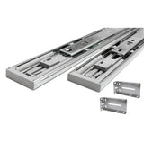 14 in. Full Extension Ball Bearing Side Mount Soft Close Drawer Slide with Rear Bracket Set (8-Pair) - Super Arbor