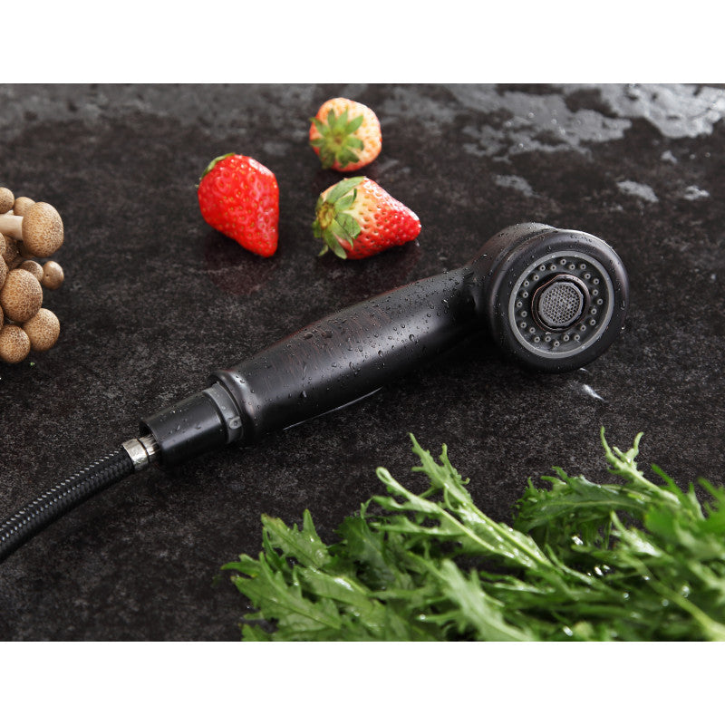 ANZZI Del Moro Oil Rubbed Bronze 1-Handle Deck-Mount Pull-Out Kitchen Faucet, KF-AZ203ORB