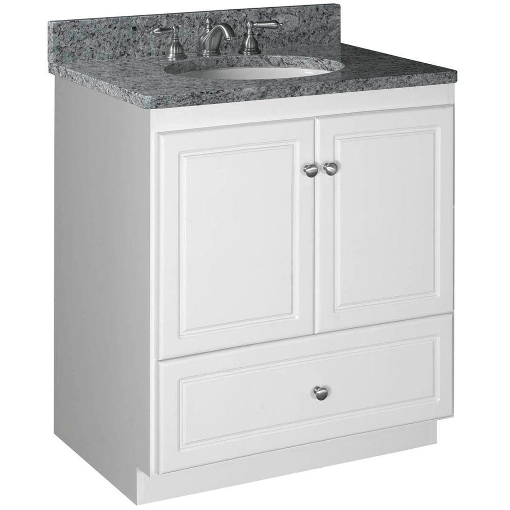 Ultraline 60 in. W x 21 in. D x 34.5 in. H Vanity for Center Basin Cabinet Only in Satin White - Super Arbor