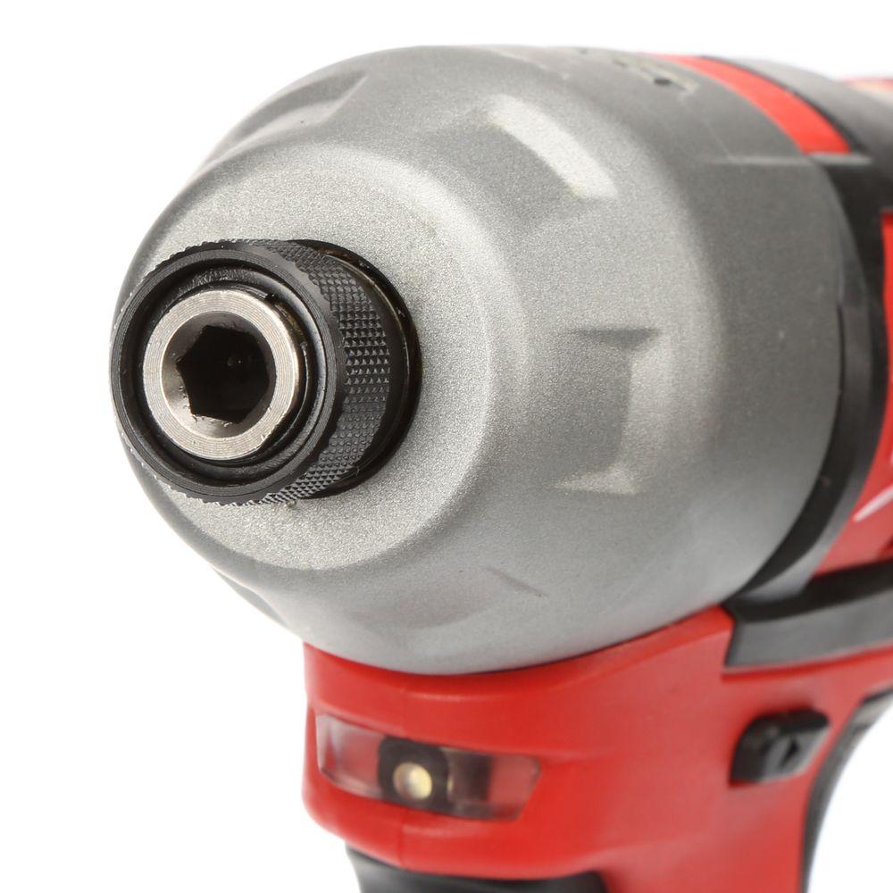 M12 12-Volt Lithium-Ion Cordless 1/4 in. Hex Impact and 3/8 in. Crown Stapler Combo Kit W/ (1) 2.0Ah Battery and Charger
