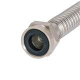 1 in. FIP x 1 in. FIP x 24 in. Corrugated Stainless Steel Water Heater Connector