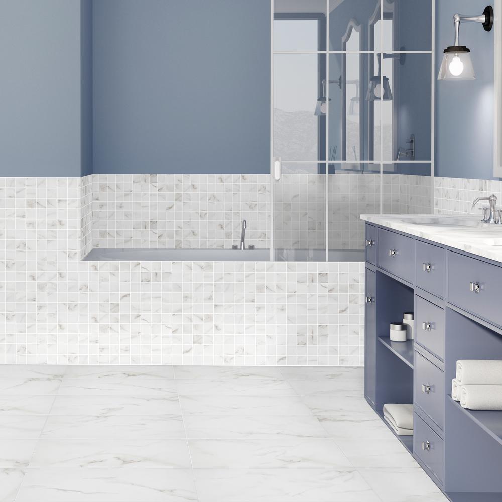 Michelangelo Calacatta Rectified 12 in. x 24 in. Porcelain Floor and Wall Tile (425.6 sq. ft. / pallet) - Super Arbor