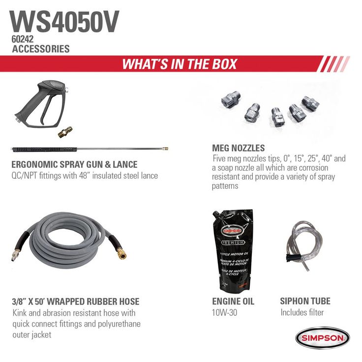 Simpson SIMPSON Water Shotgun WS4050V 4000 PSI at 5.0 GPM VANGUARD V-Twin Belt Drive Cold Water Pressure Washer