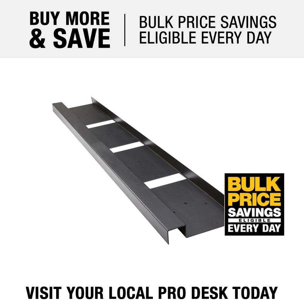 2 in. x 8 in. x 12 ft. S-Ledger (12 in. O.C.) Evolution Steel Black Deck Framing