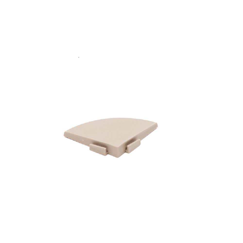 XL All Weather 0.39 in. x 2.5 in. x 0.20 ft. PVC Deck Tile Cedar Wood Corner Trim Set (4-Piece)