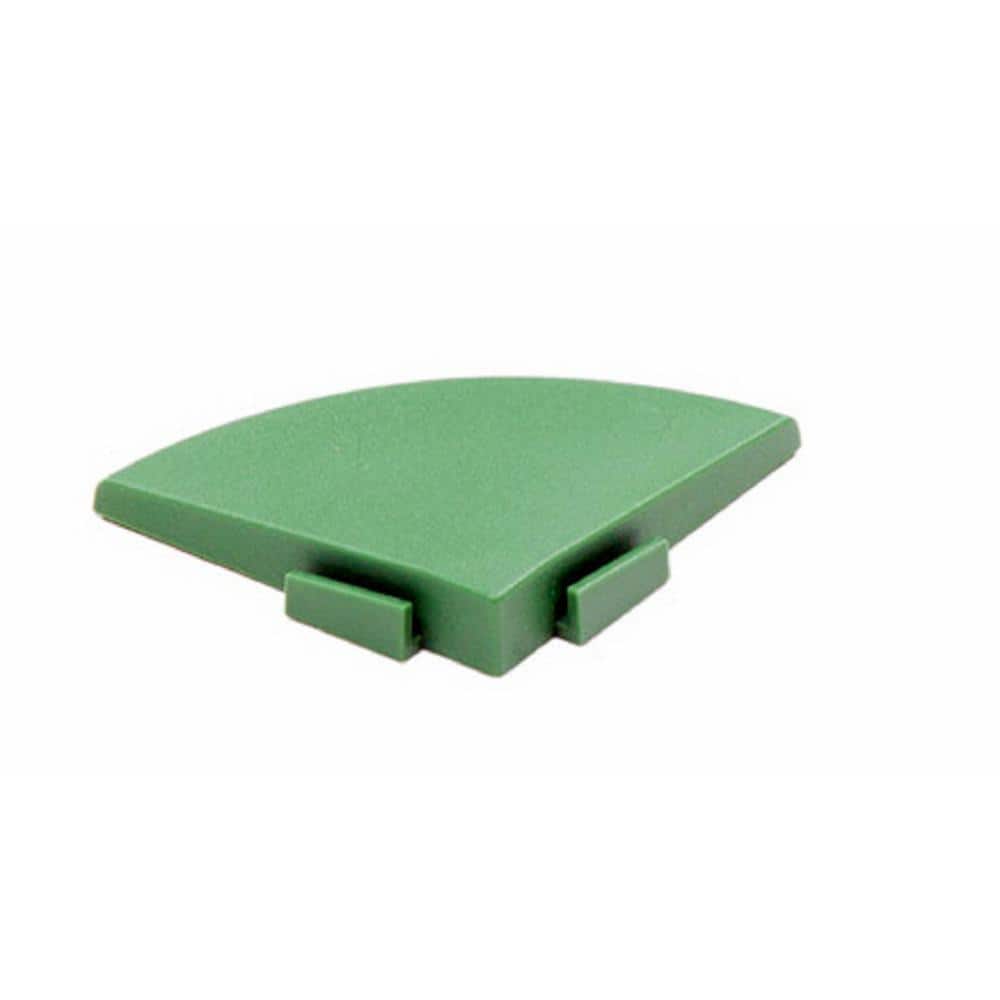 XL All Weather 0.39 in. x 2.5 in. x 0.20 ft. PVC Deck Tile Spring Grass Corner Trim Set (4-Piece)