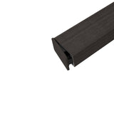 Blocks 1 in. x 2 in. Wood Composite Aluminum Coextruded in Argentinian Silver Gray End Caps (Bag of 10)