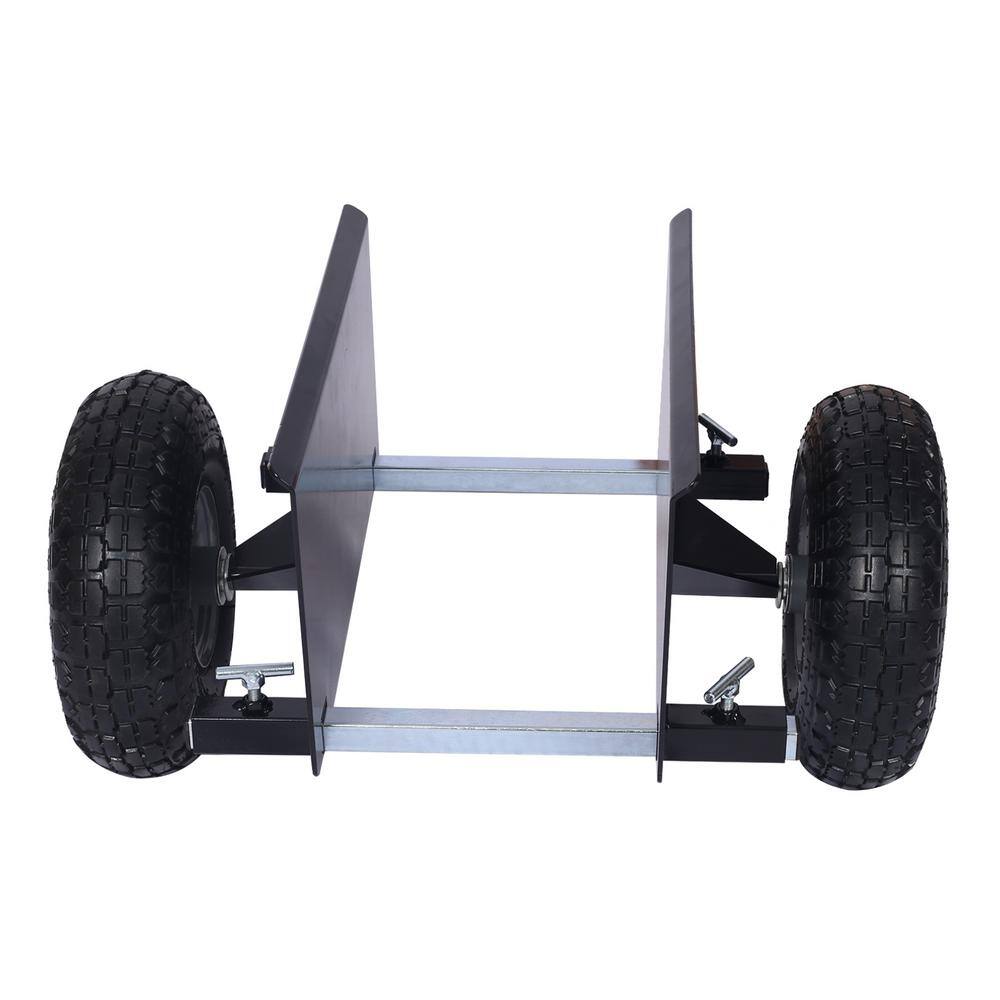 7.9 in. Lumber Transfer Panel Handbarrow Dolly with Pneumatic Wheels