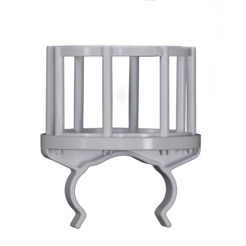 4.25 in. x 5 in. White Plastic Deck Railing Beverage Holder