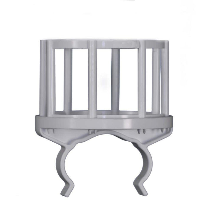4.25 in. x 5 in. White Plastic Deck Railing Beverage Holder