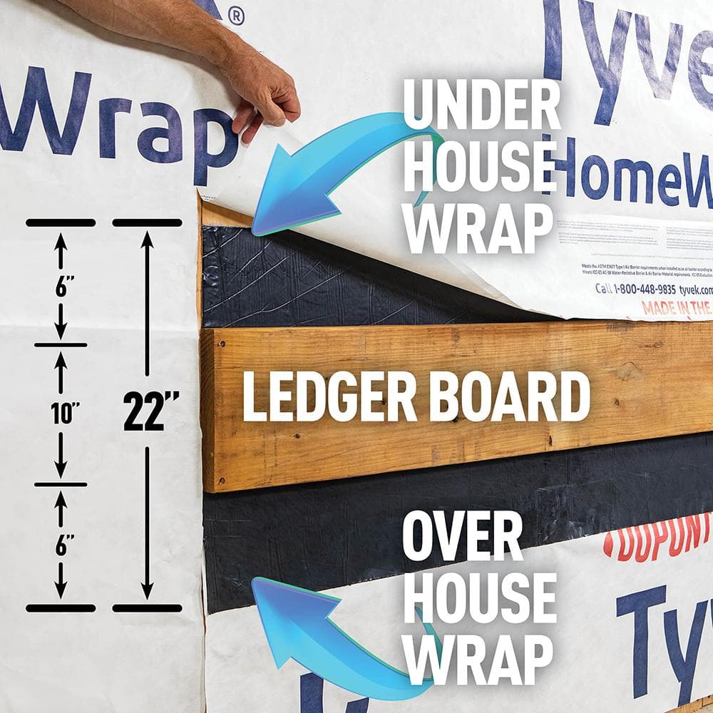 Trex 22 in. x 25 ft. Sub-Ledger Tape Self-Adhesive Butyl Tape with Aluminum Liner