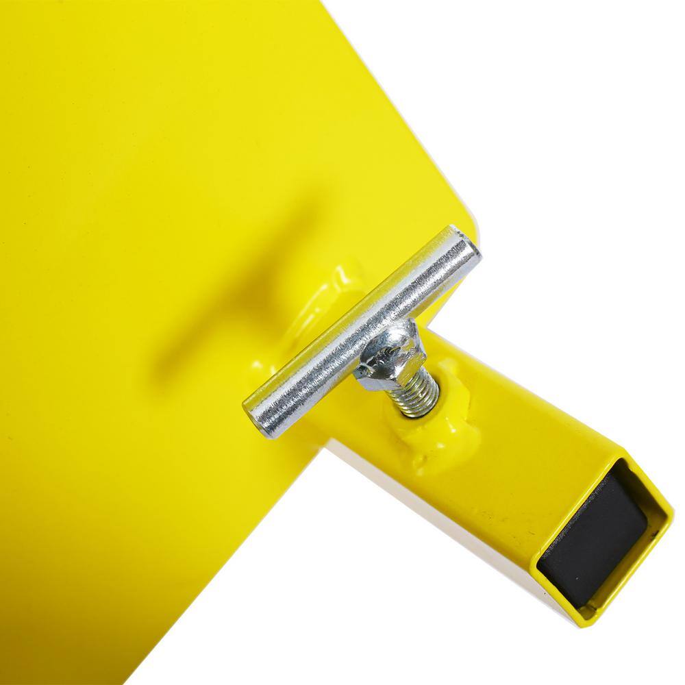 Yellow Panel Dolly Lumber Transfer with Pneumatic Wheels and 600 lbs. Load Capacity