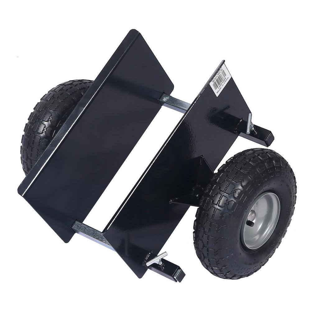 Yellow Panel Dolly Lumber Transfer with Pneumatic Wheels and 600 lbs. Load Capacity