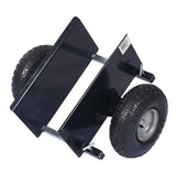 Yellow Panel Dolly Lumber Transfer with Pneumatic Wheels and 600 lbs. Load Capacity