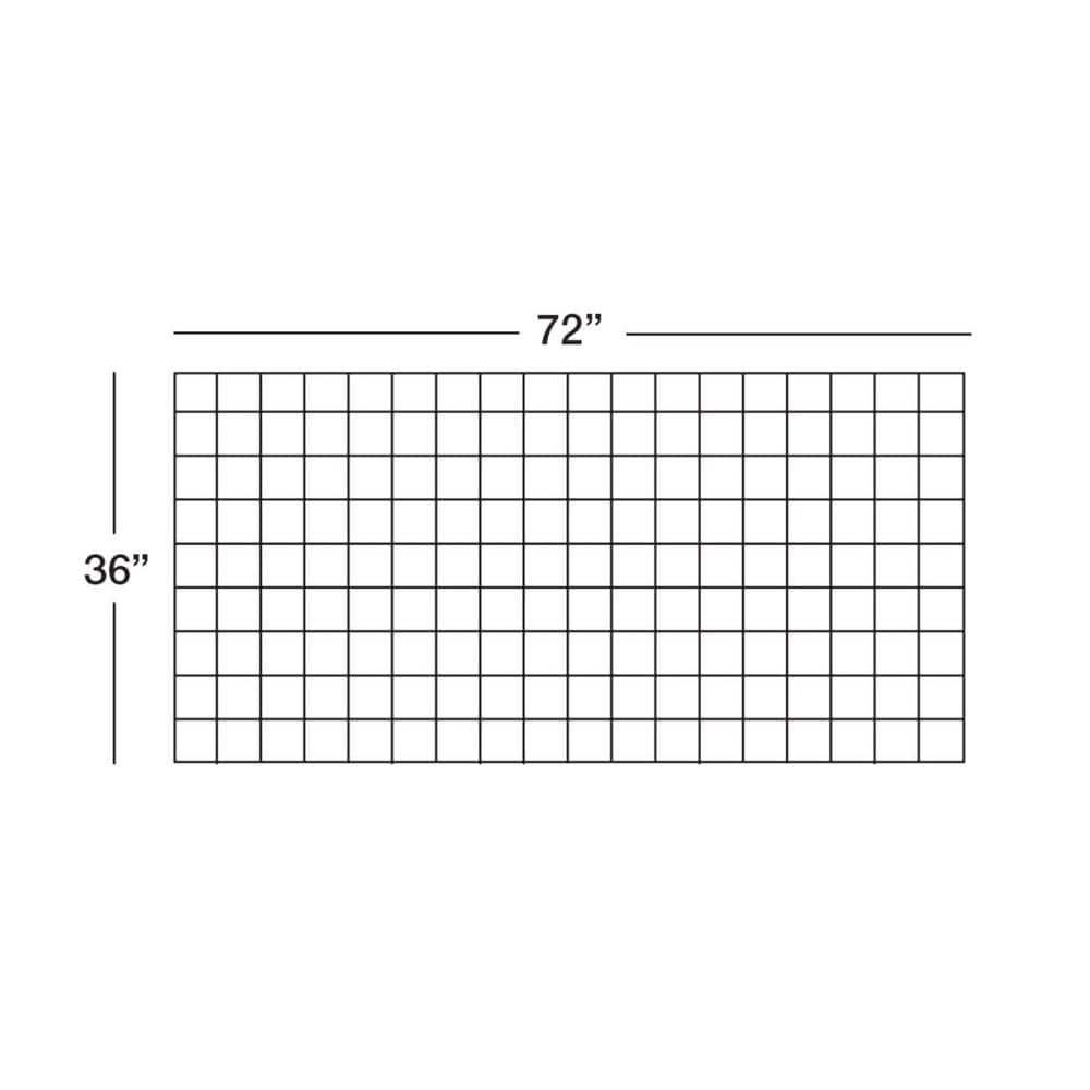 36 in. x 72 in. Wild Hog Black Metal Railing Panel (5-Pack)