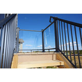 Pure View 39 in. H x 18.25 in. W Clear Full Glass Panel for Rail