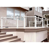 Pure View 39 in. H x 18.25 in. W Clear Full Glass Panel for Rail