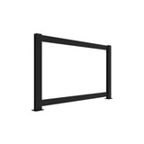 6 ft. x 3 ft. Matte Black Half Privacy Railing Panel Kit