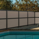 72 in. Matte Black Line Surface Mount Post