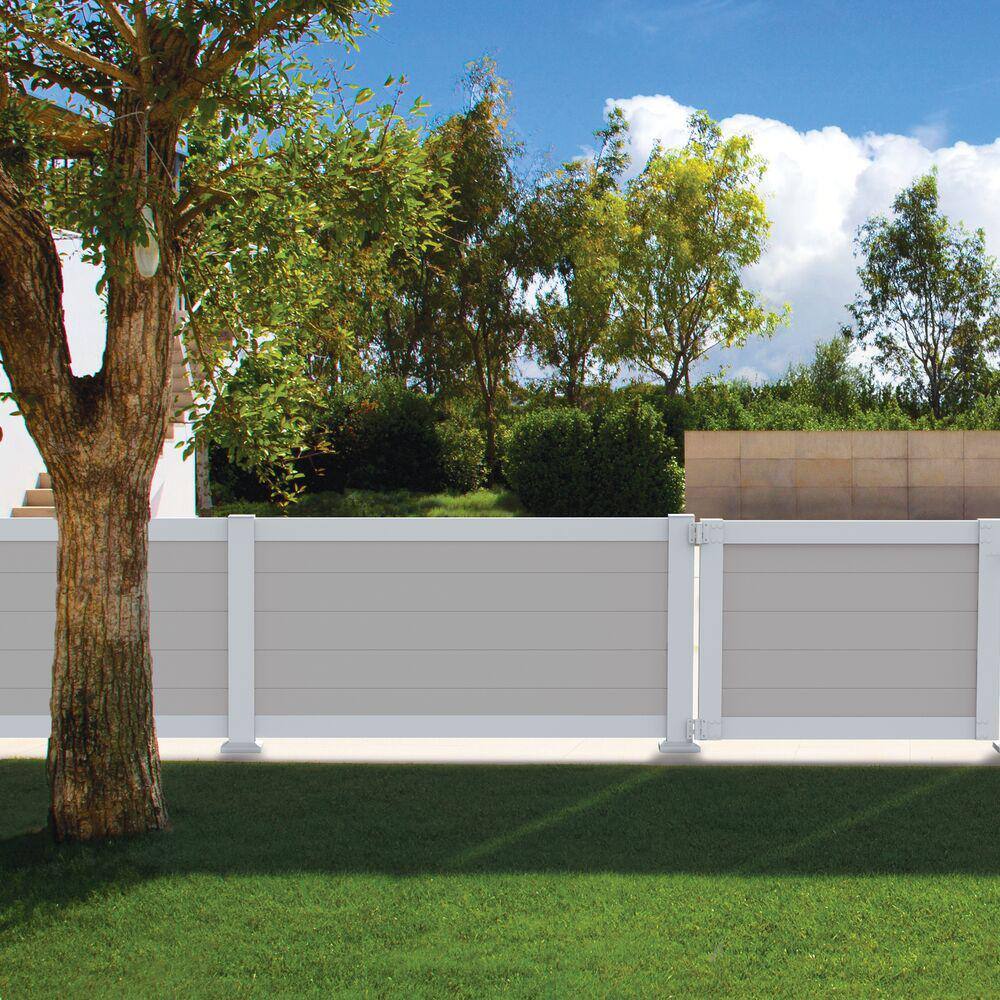 42 in. White Line Surface Mount Post