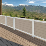 42 in. White Line Surface Mount Post