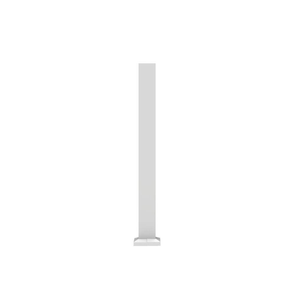 42 in. White Line Surface Mount Post