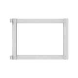 42 in. White Aluminum Privacy Rail Gate Kit