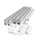 42 in. White Aluminum Privacy Rail Gate Kit