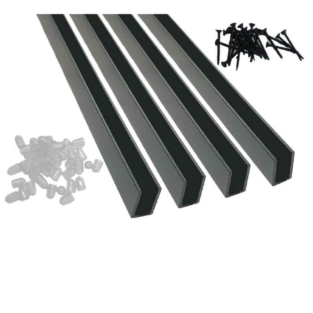 8 ft. Wild Hog Black Aluminum Hog Track Kit