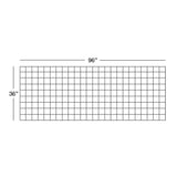 36 in. x 96 in. Wild Hog Black Metal Railing Panel
