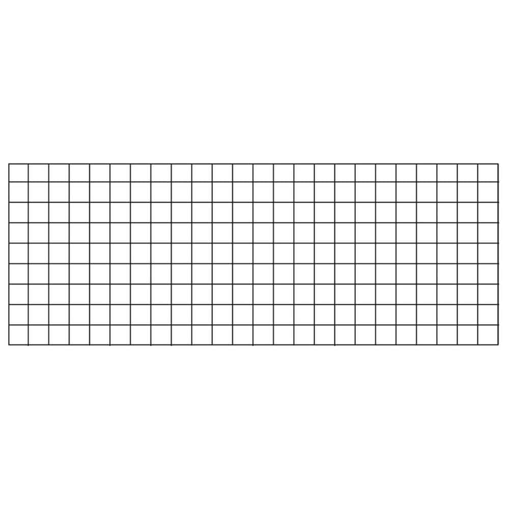 36 in. x 96 in. Wild Hog Black Metal Railing Panel