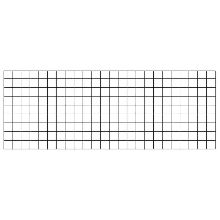 36 in. x 96 in. Wild Hog Black Metal Railing Panel