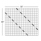 60 in. x 72 in. Wild Hog Black Metal Stair Panel