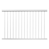 36 in. H x 72 in. W White Aluminum Level Railing Kit